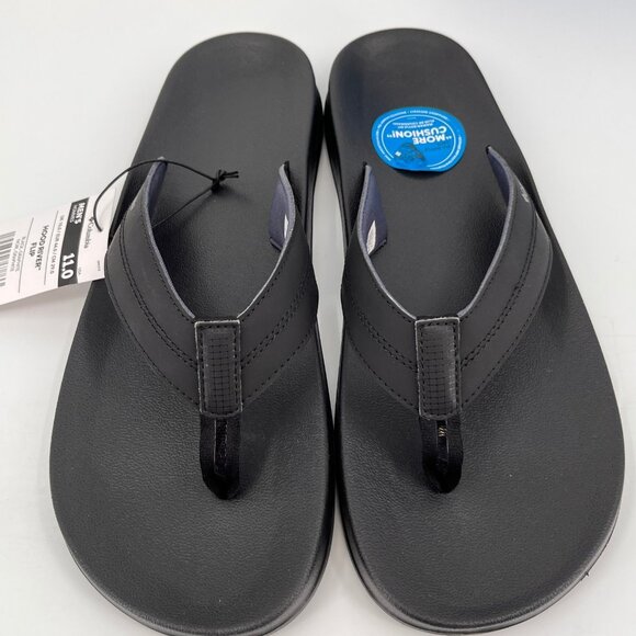 Columbia Hood River Flip Flop Sandal Size 11 Black Graphite Slip On EVA Casual - Picture 2 of 9